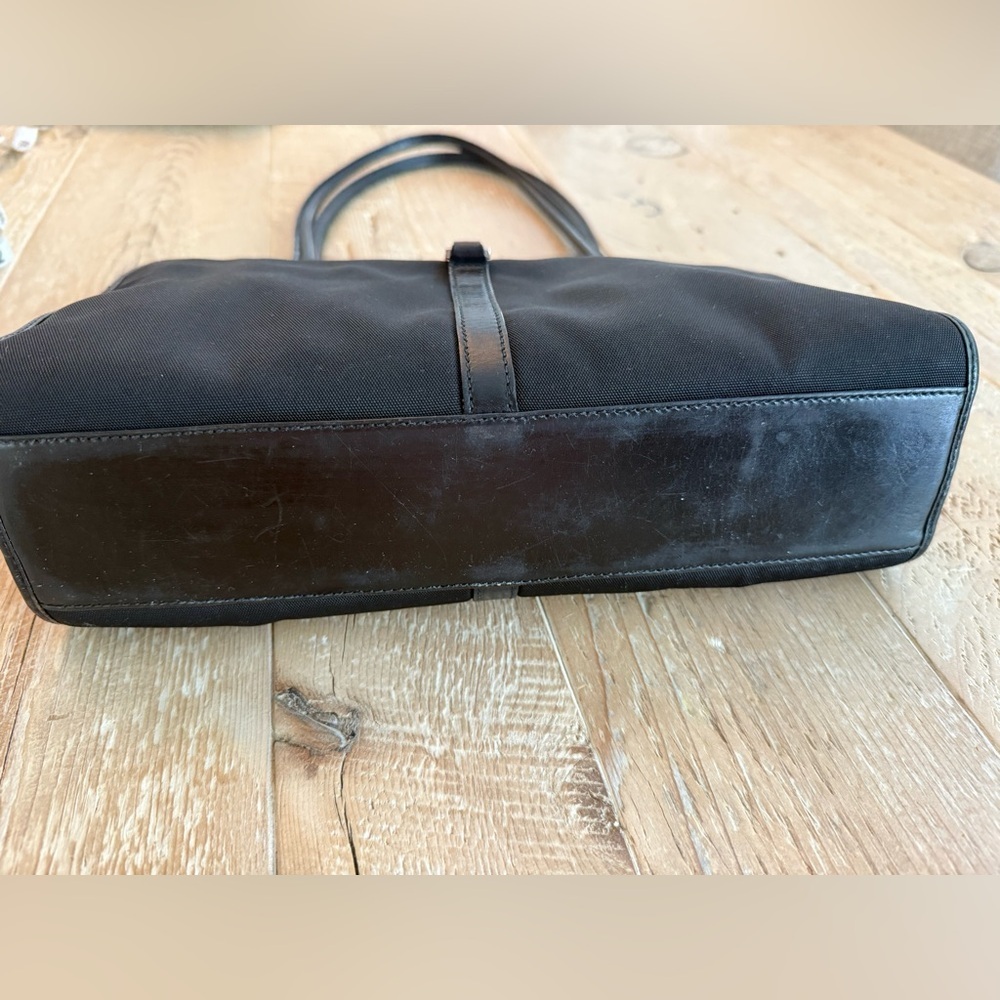 Gucci Black Canvas Jackie Small Tote with Silver Accents - Picture 6 of 13